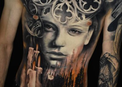 Realisztikus tetoválás